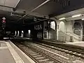 Southern end of platforms, entrance to Ulmberg tunnel