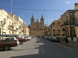 St. Catherine of Alexandria Parish Church, as viewed from Mattia Preti 
in Malta