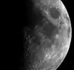 Picture of Moon during flyby