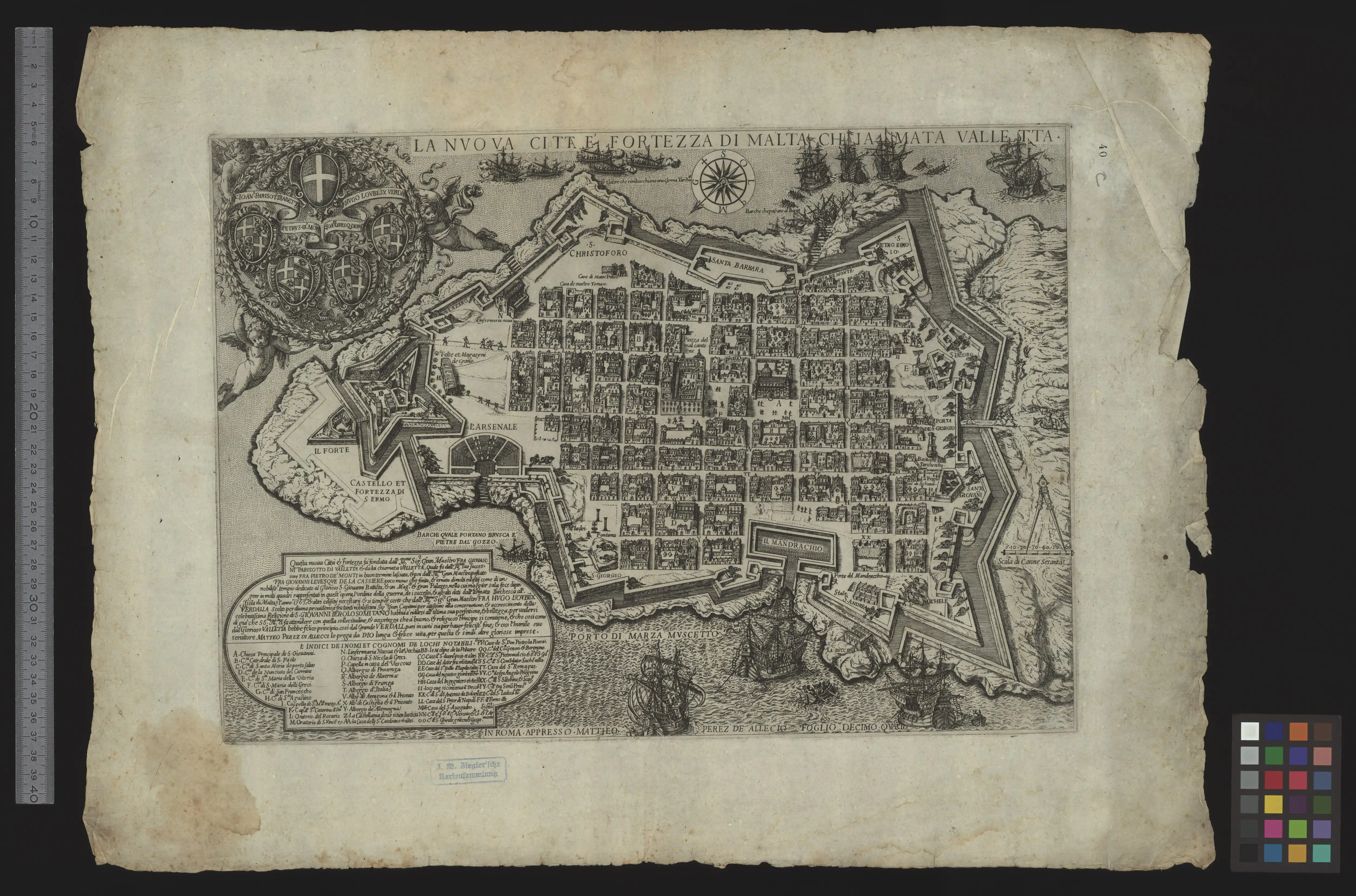 The first Castellania marked with 'Z', depicted on a map dated c. 1600.